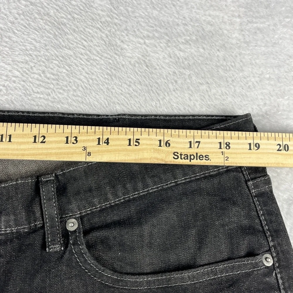 Levis 559 Relaxed Mens Size 38x36 Straight Leg Denim Dark Wash Black Jeans